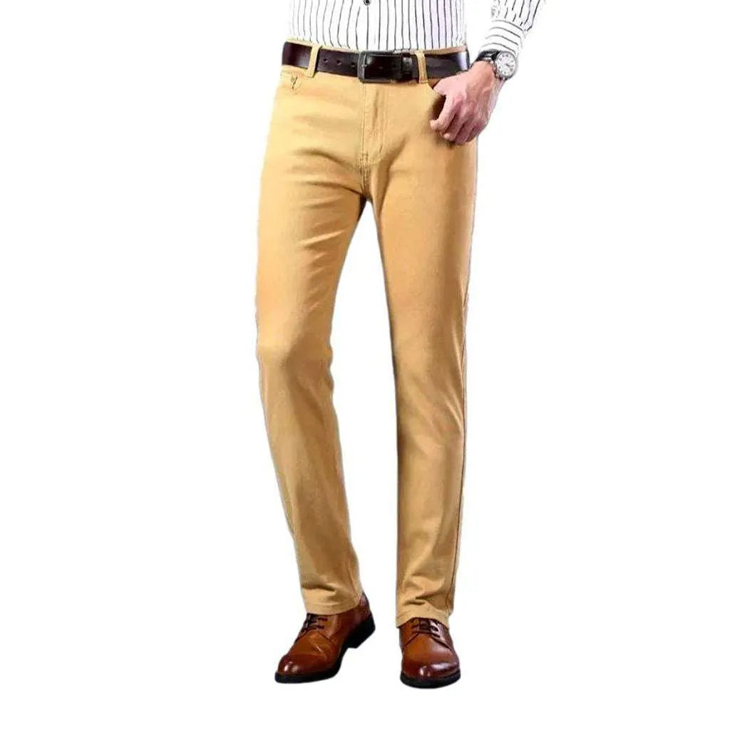 Business casual color men's jeans