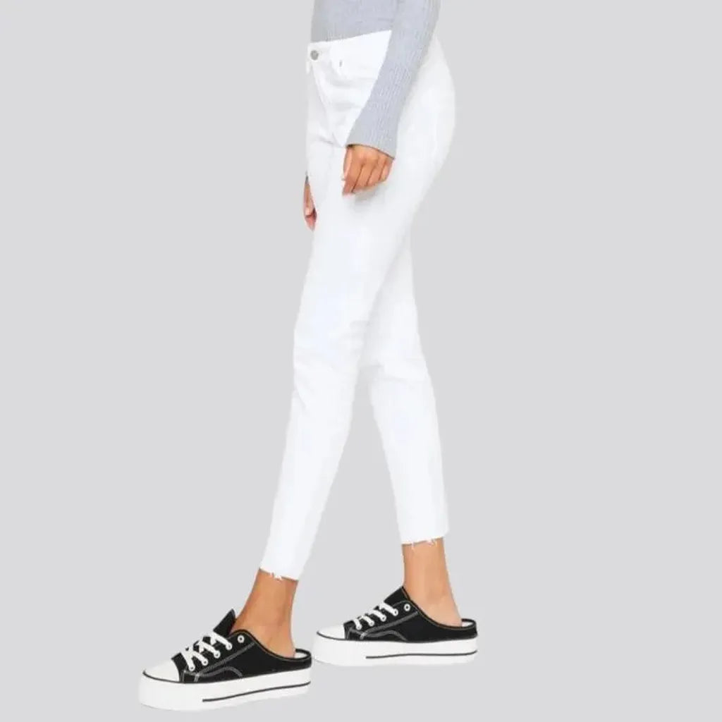 Monochrome casual jeans
 for ladies