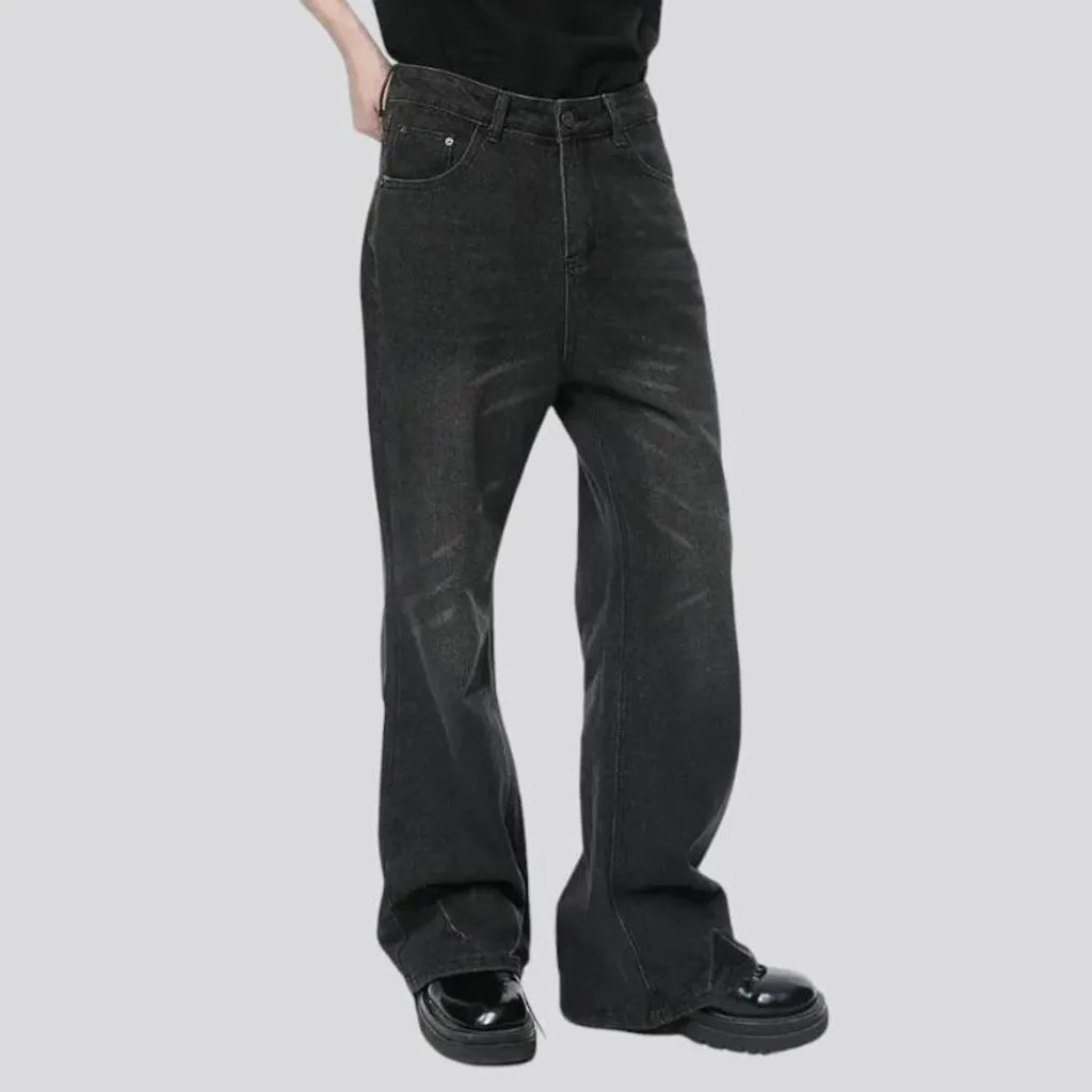 Casual mid rise men's jeans