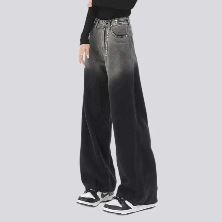 Street high-waist jeans
 for ladies