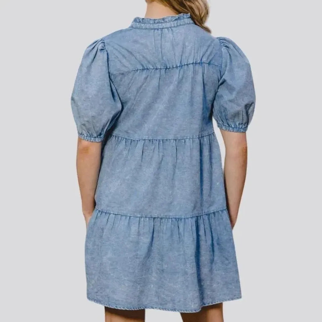Loose jeans dress
 for ladies