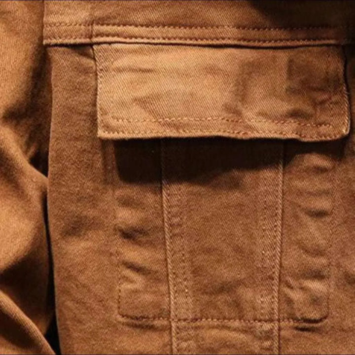 Street vintage men's jeans jacket