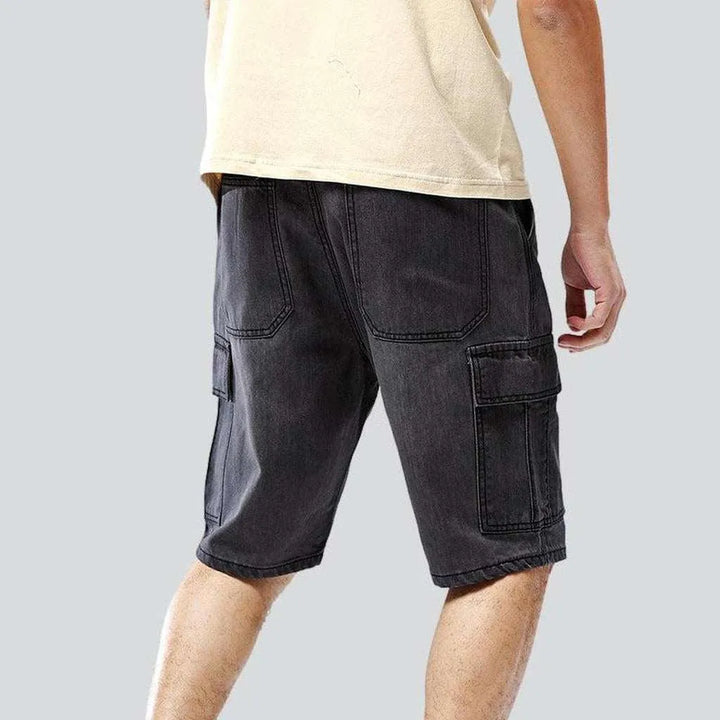 Cargo men's denim shorts