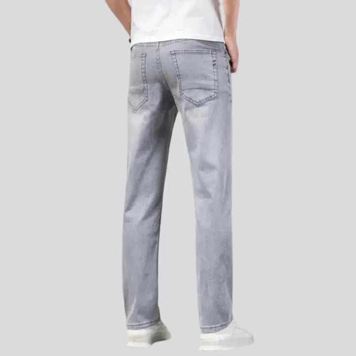 Classic men's stonewashed jeans