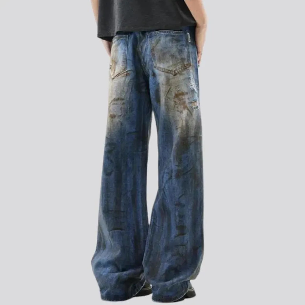 Vintage mid rise street style men's jeans