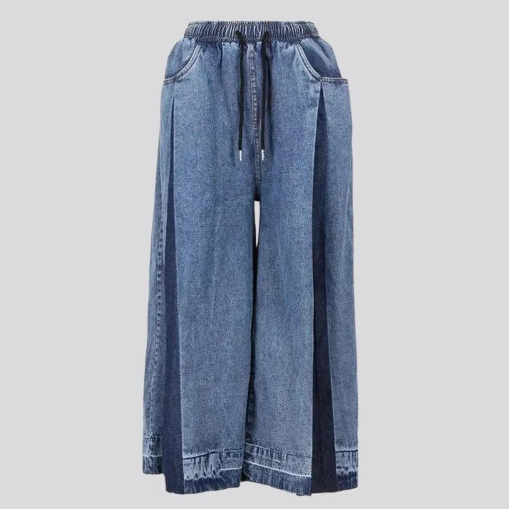 Color-block baggy jeans
 for ladies | Jeans4you.shop