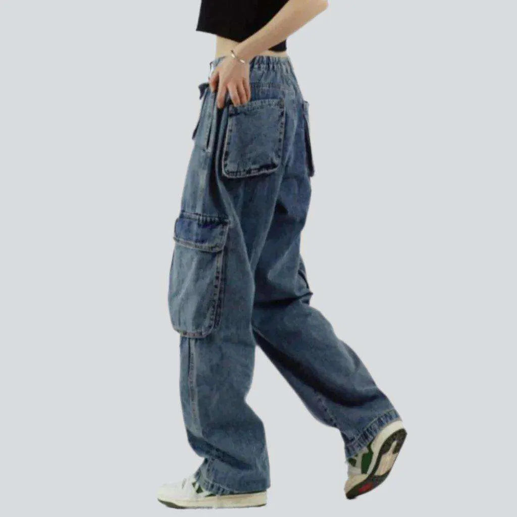 Street design baggy cargo jeans