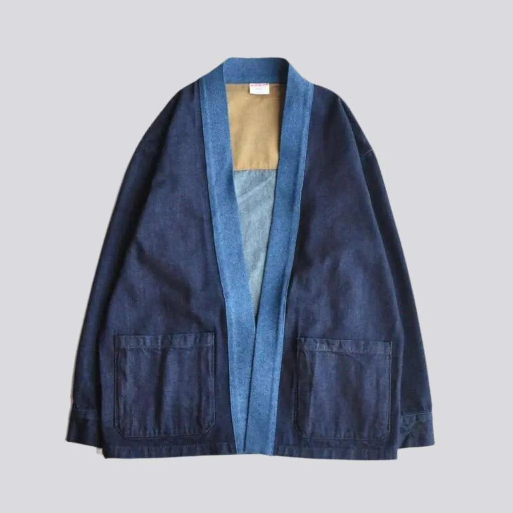 Kimono y2k men's denim jacket