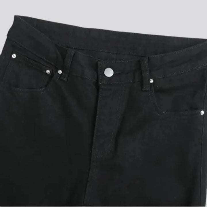 Mid rise skinny grunge men's jeans