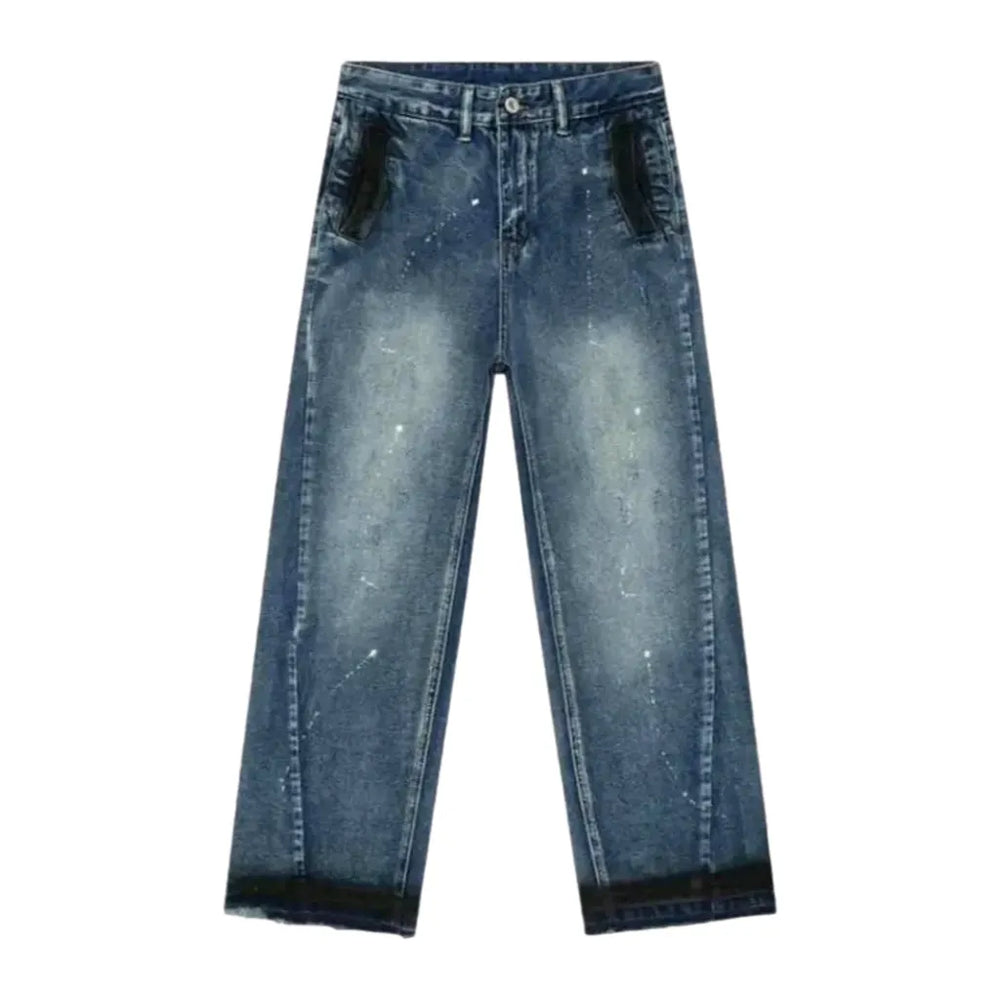 Vintage Style Men's Jeans - Blue