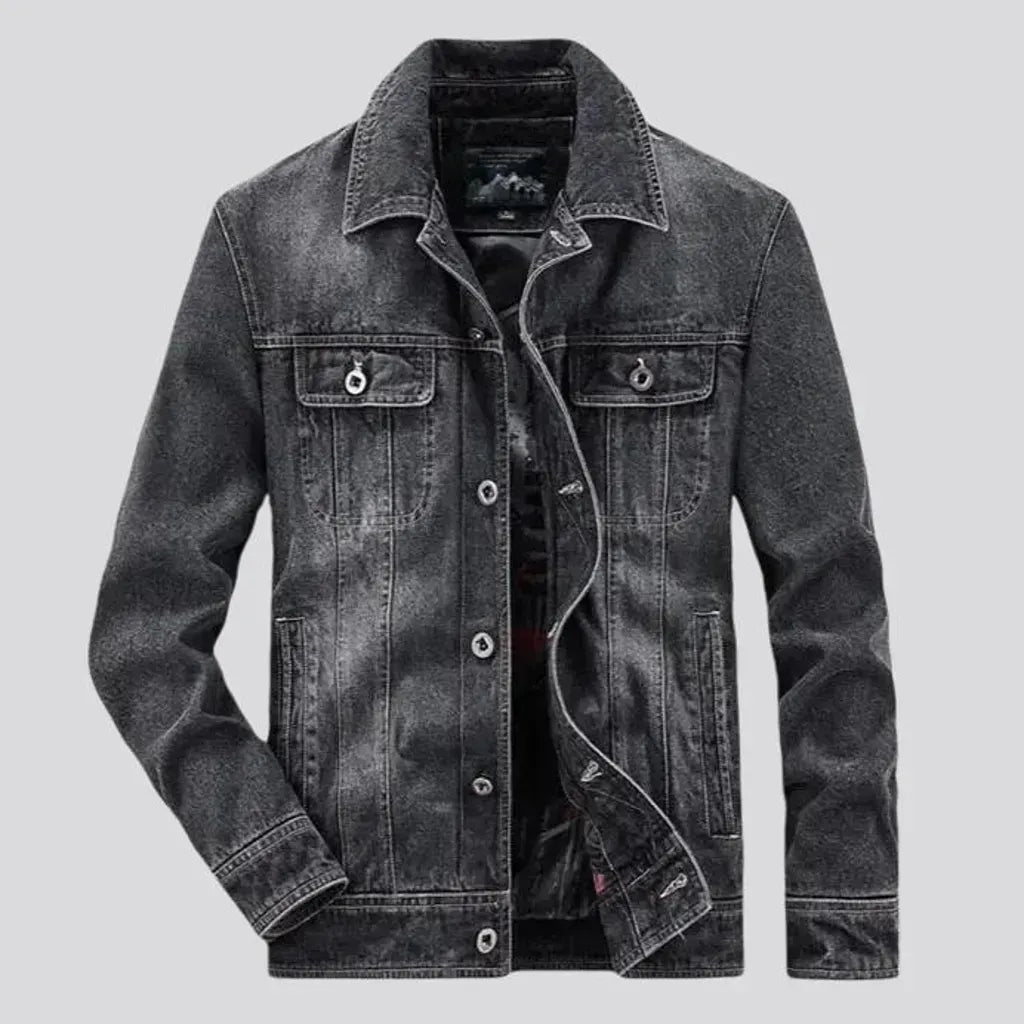 Stylish casual men's jean jacket