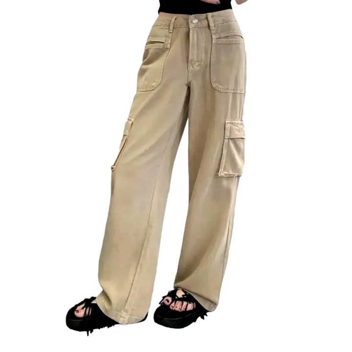 Cargo floor-length jeans
 for women