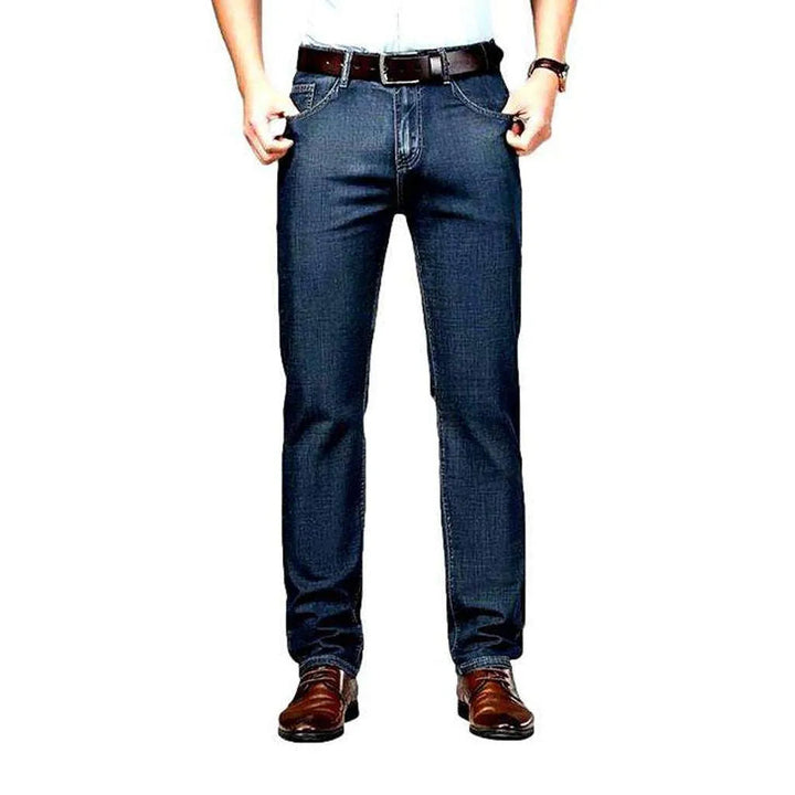 Casual high-waisted men's jeans