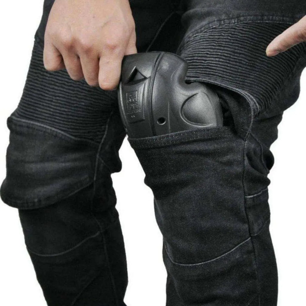 Casual men's moto jeans