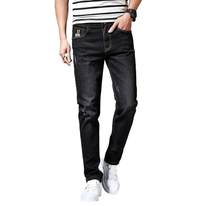 Casual slim fit men's jeans