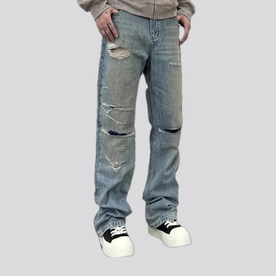 Casual Straight Cut Street Style Men's Jeans | Jeans4you.shop