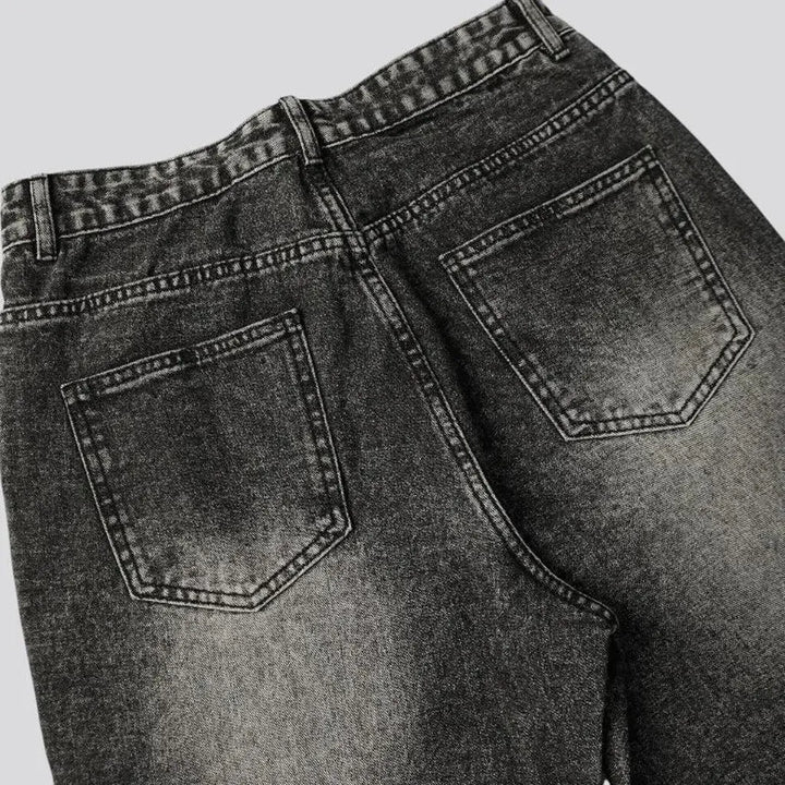 Retro faded jeans for men