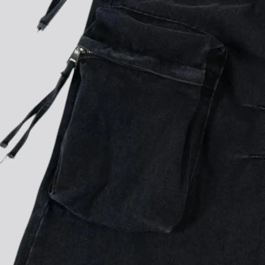 Boho style cargo men's jeans