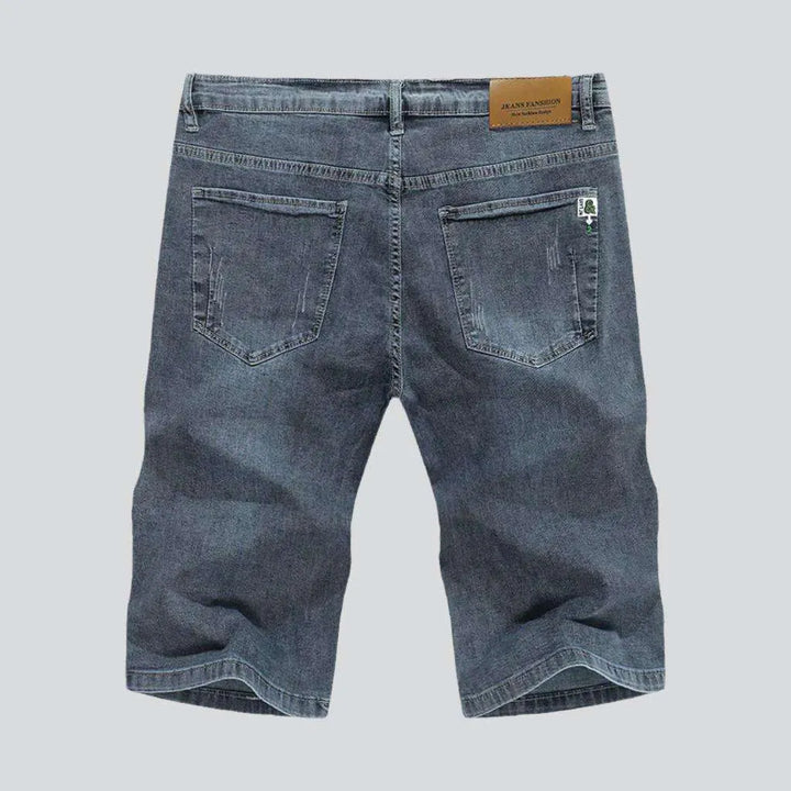 Vintage grey men's denim shorts