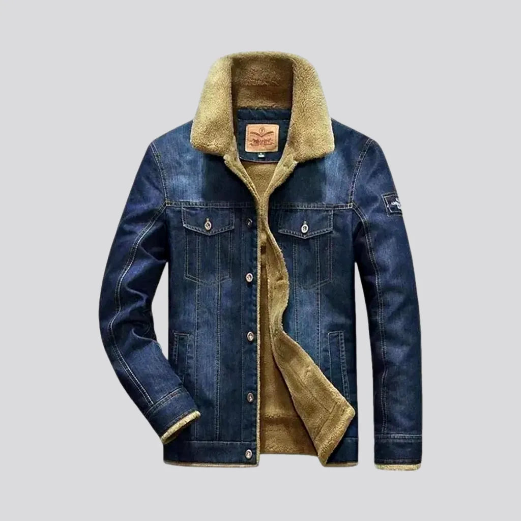 Classic Vintage Sanded Men's Denim Jacket | Jeans4you.shop