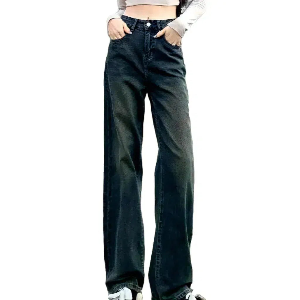 Color baggy jeans
 for women
