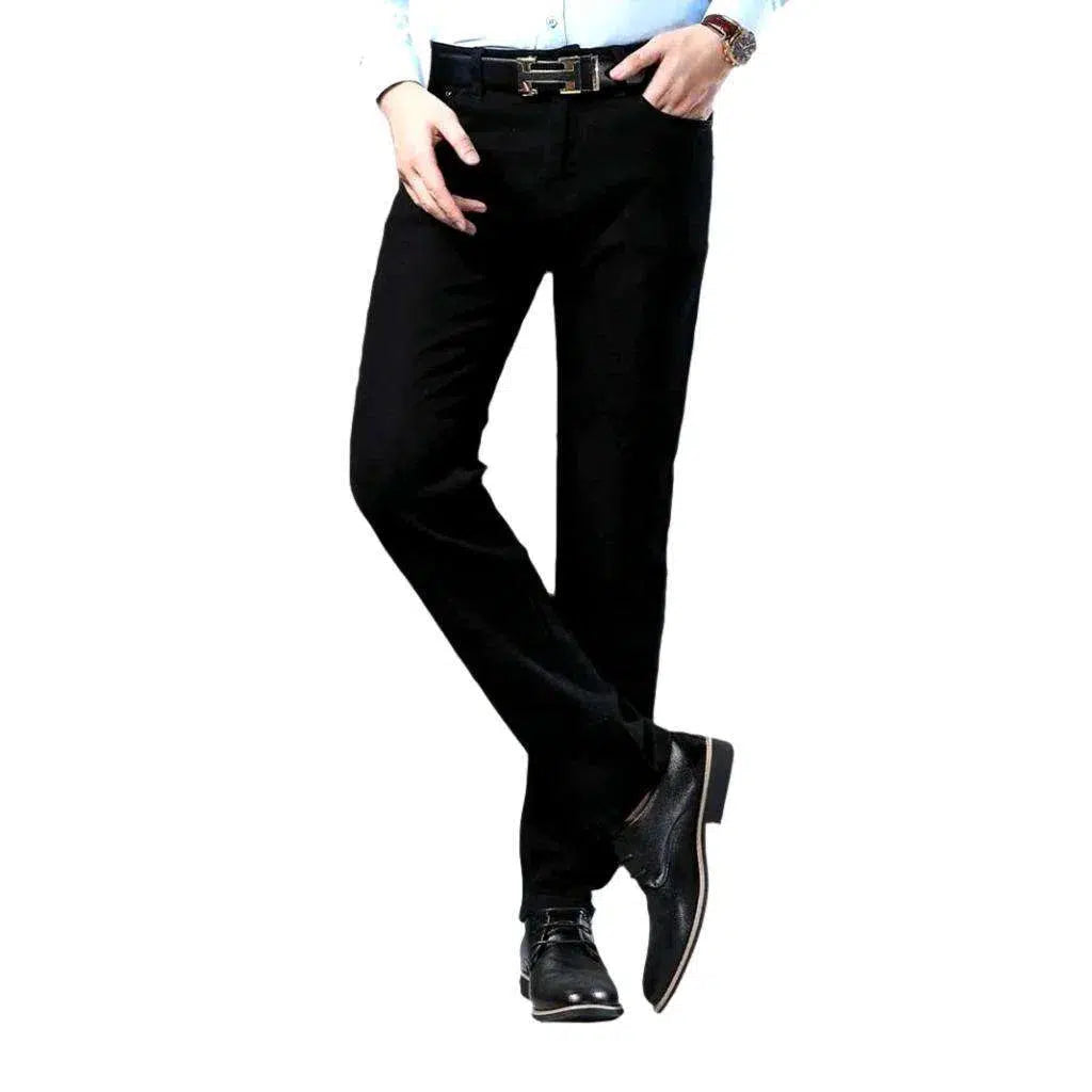 Color men's high-waist jeans