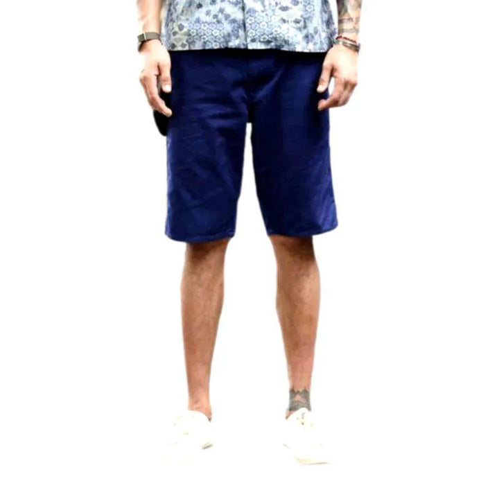 Color y2k men's denim shorts