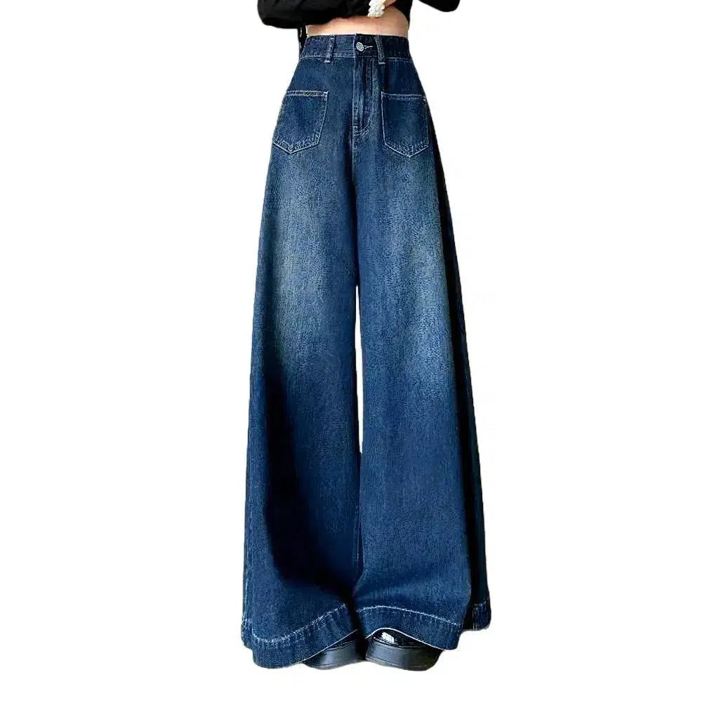 Culottes high-waist jeans
 for women