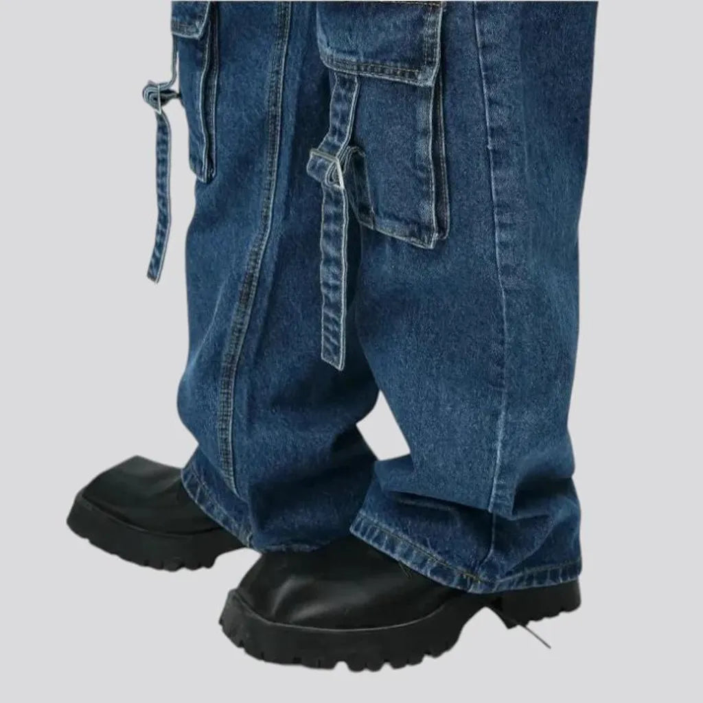 Boho style baggy jeans for men