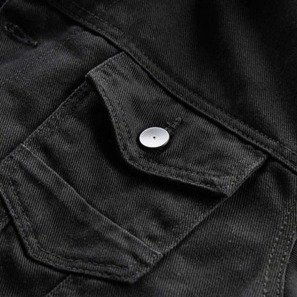 Premium sherpa men's jeans jacket
