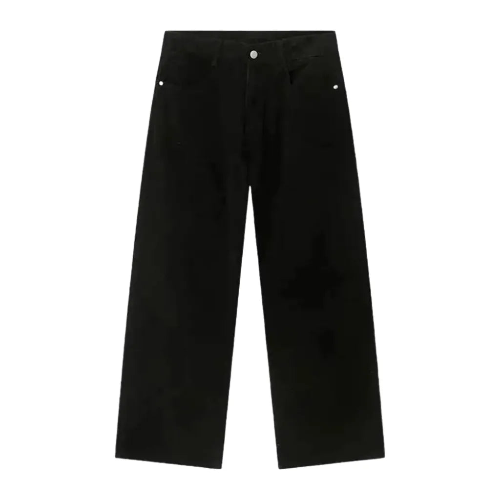 Boho Mid Rise Jeans for Men - Black