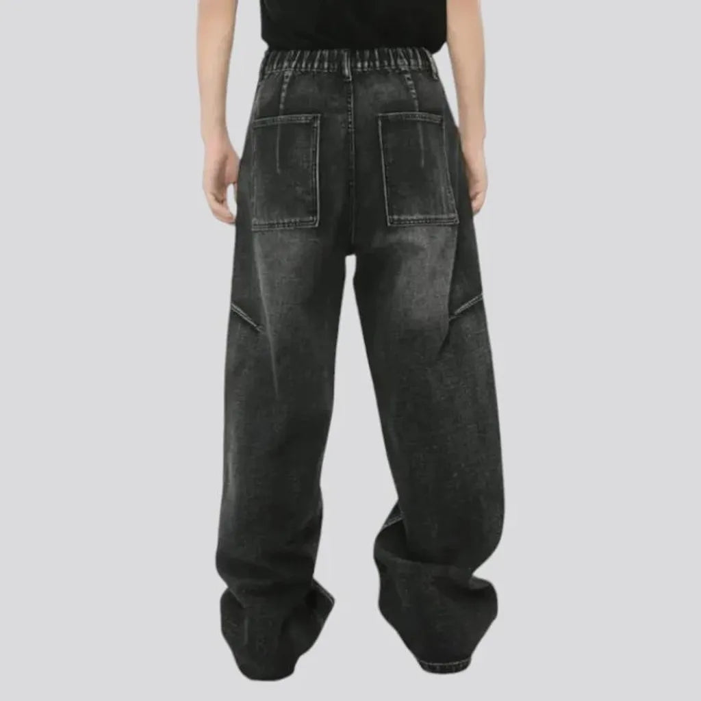 Mid rise baggy vintage men's jeans