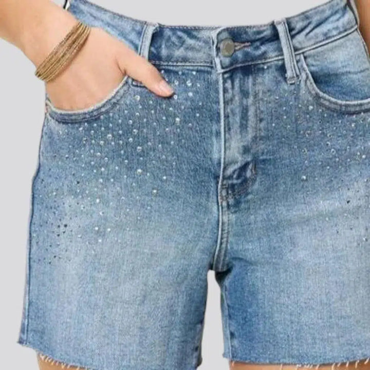 Y2k slim women's jeans shorts