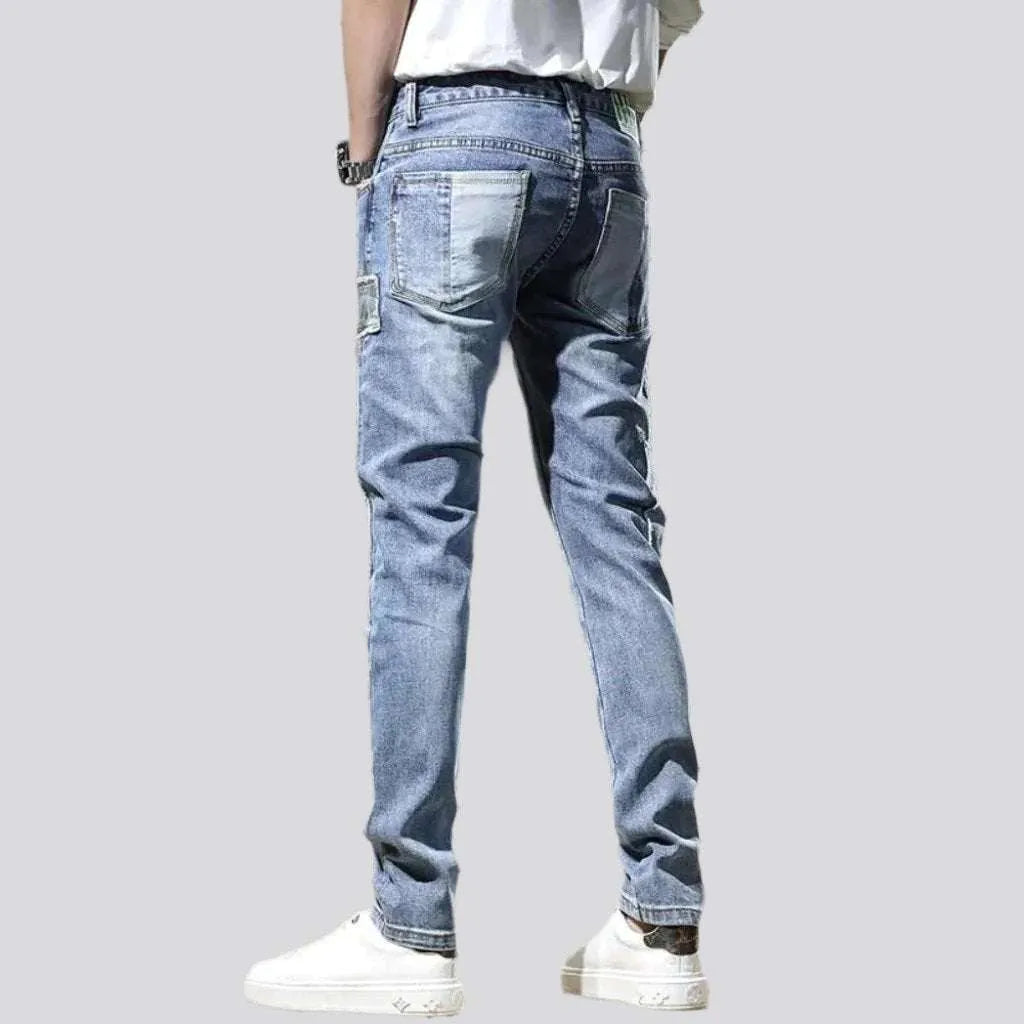Street men's slim jeans