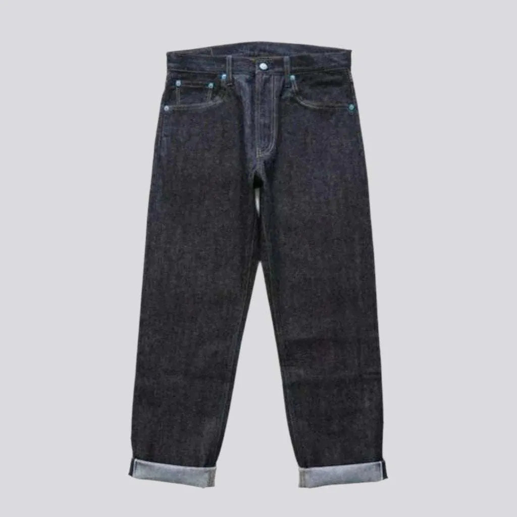 Mid-weight men's self-edge jeans
