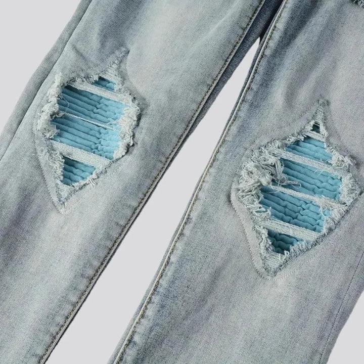 Grunge distressed jeans
 for men