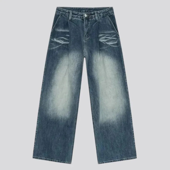 Boho baggy men's jeans