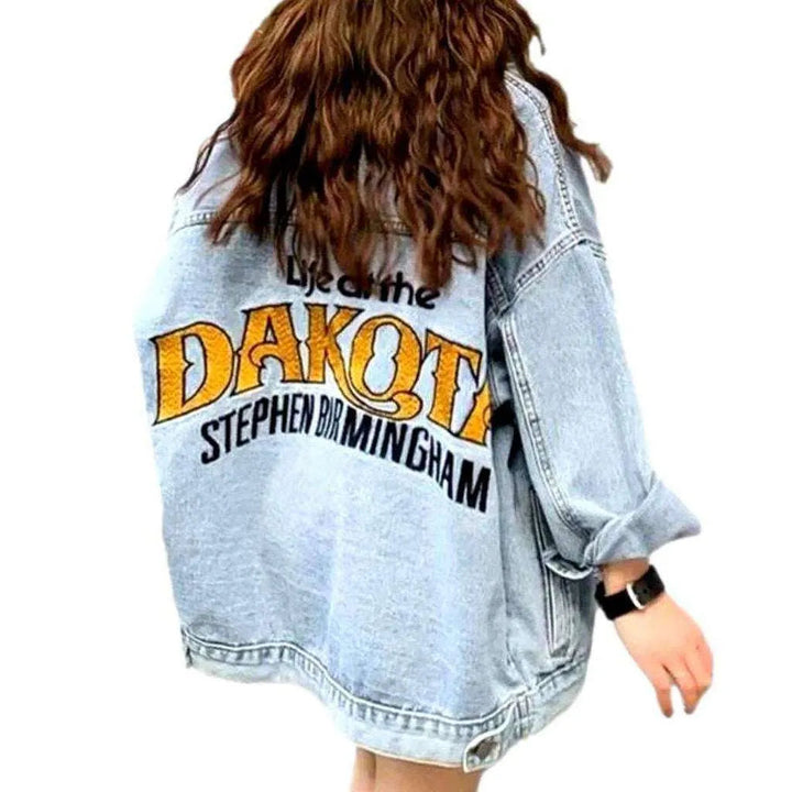 Dakota back print denim jacket