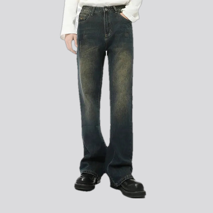 Dark Faded Bootcut Men's Jeans | Jeans4you.shop