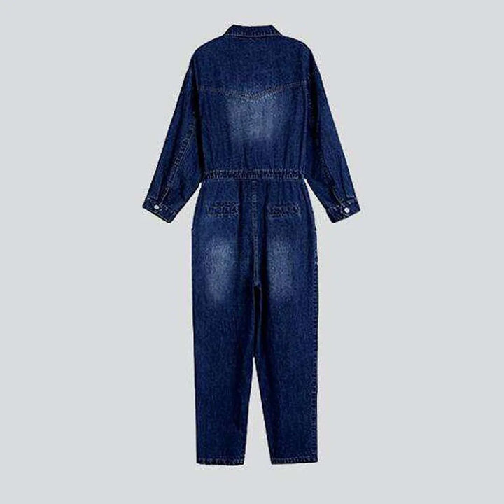 Casual loose women's denim overall