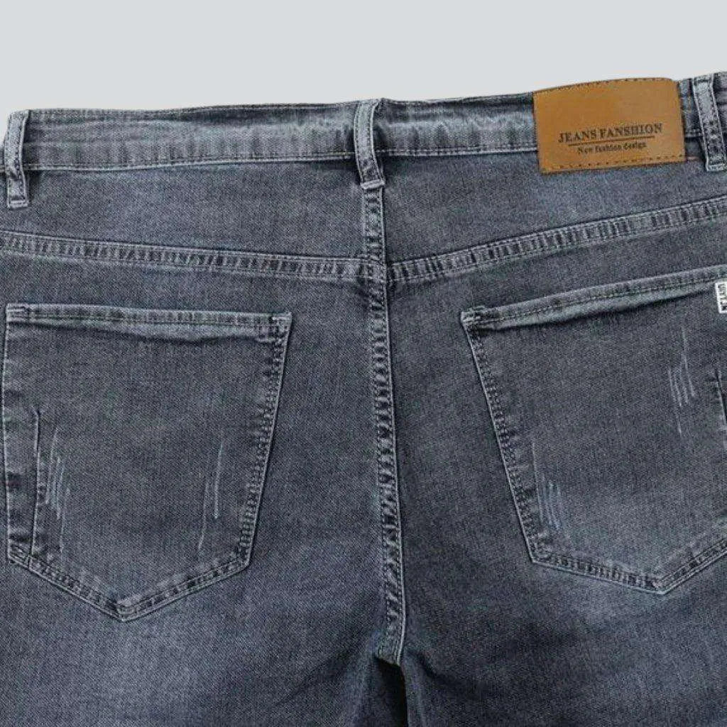Vintage grey men's denim shorts