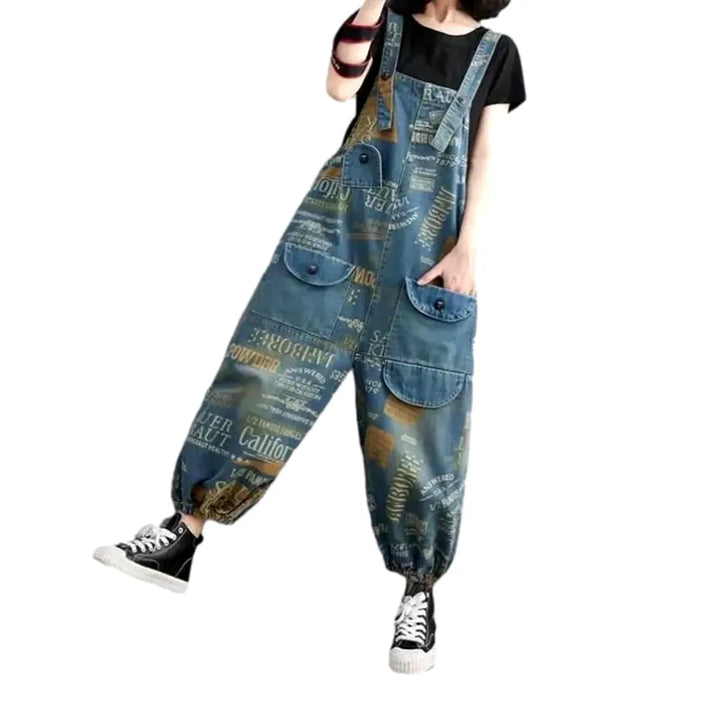 Denim Dungaree Overall for Ladies - Blue