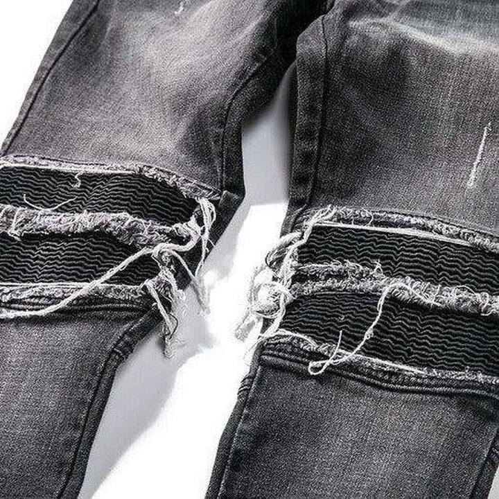 Distressed knees jeans for men