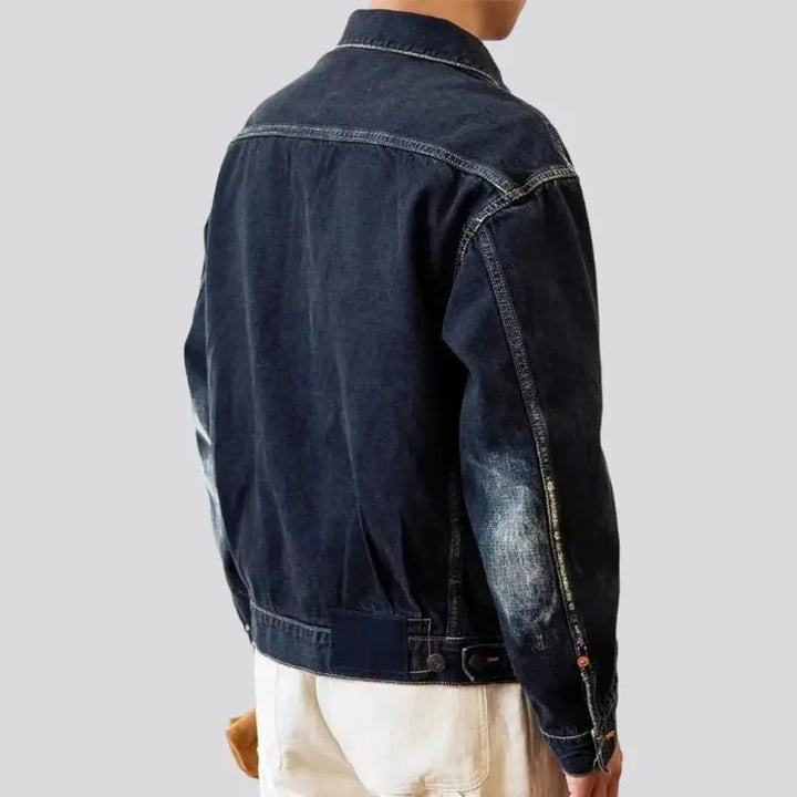 Regular selvedge men's jean jacket