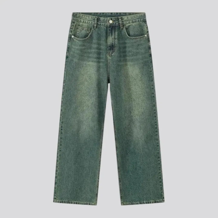 Fashion baggy mid-rise y2k men's jeans