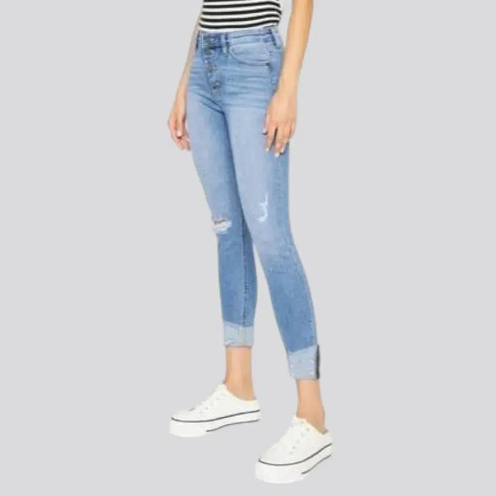 Skinny women's grunge jeans