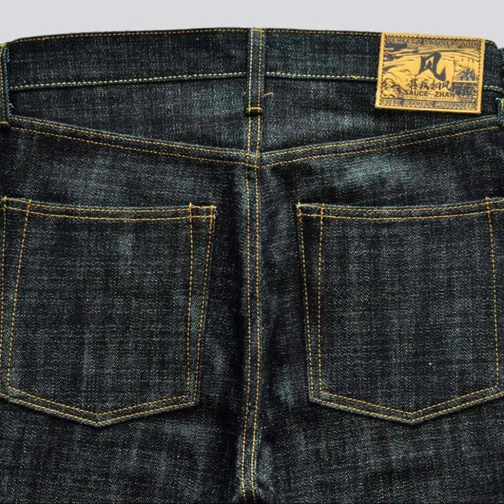 High-quality men's self-edge jeans