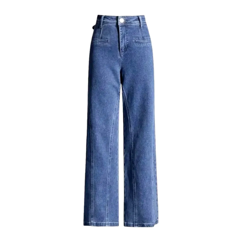 Wide Fit Casual Women's Jeans - Light Blue