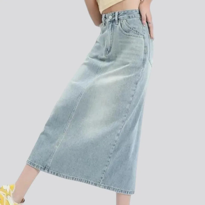 Vintage fashion women's denim skirt