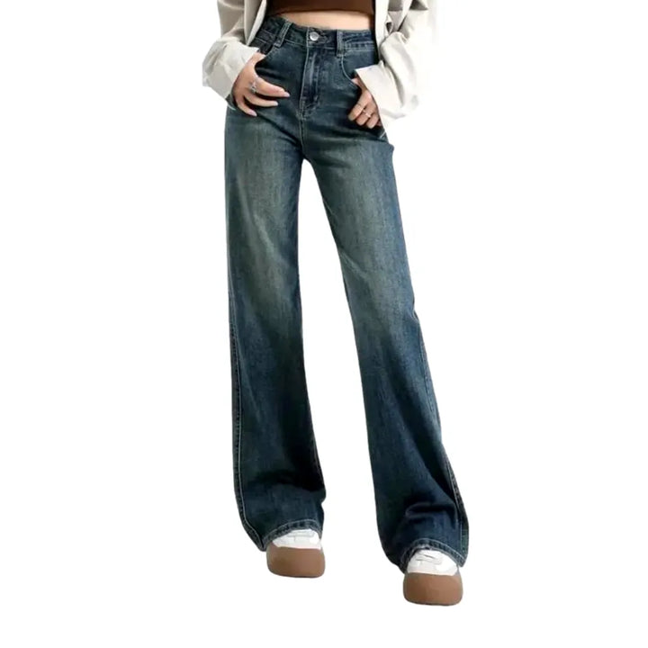 High-rise Stylish Jeans for Women - Blue